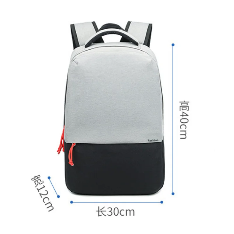 Chikage Korean Casual Portable Backpack Fashion Trend Student Computer Bag Oxford Cloth Simple Lightweight Business Backpack