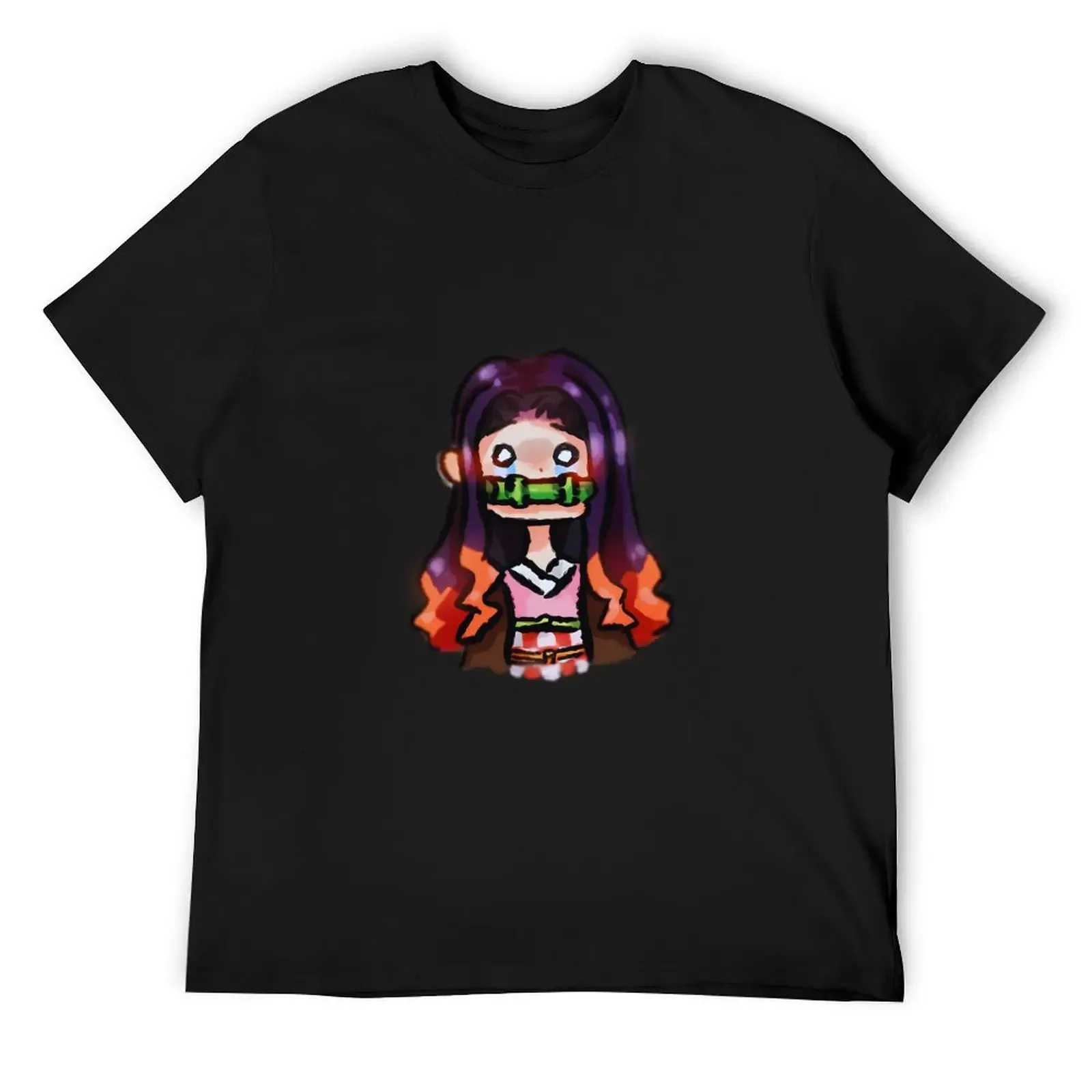 

cute chibi nezuko ~ demon slayer T-Shirt summer tops aesthetic clothes Aesthetic clothing custom shirt compression shirt men