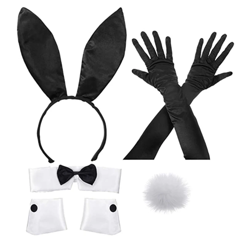 Costume lapin Cosplay, queue Sexy, nœud bandeau lapin, Costume lapin pâques, livraison directe