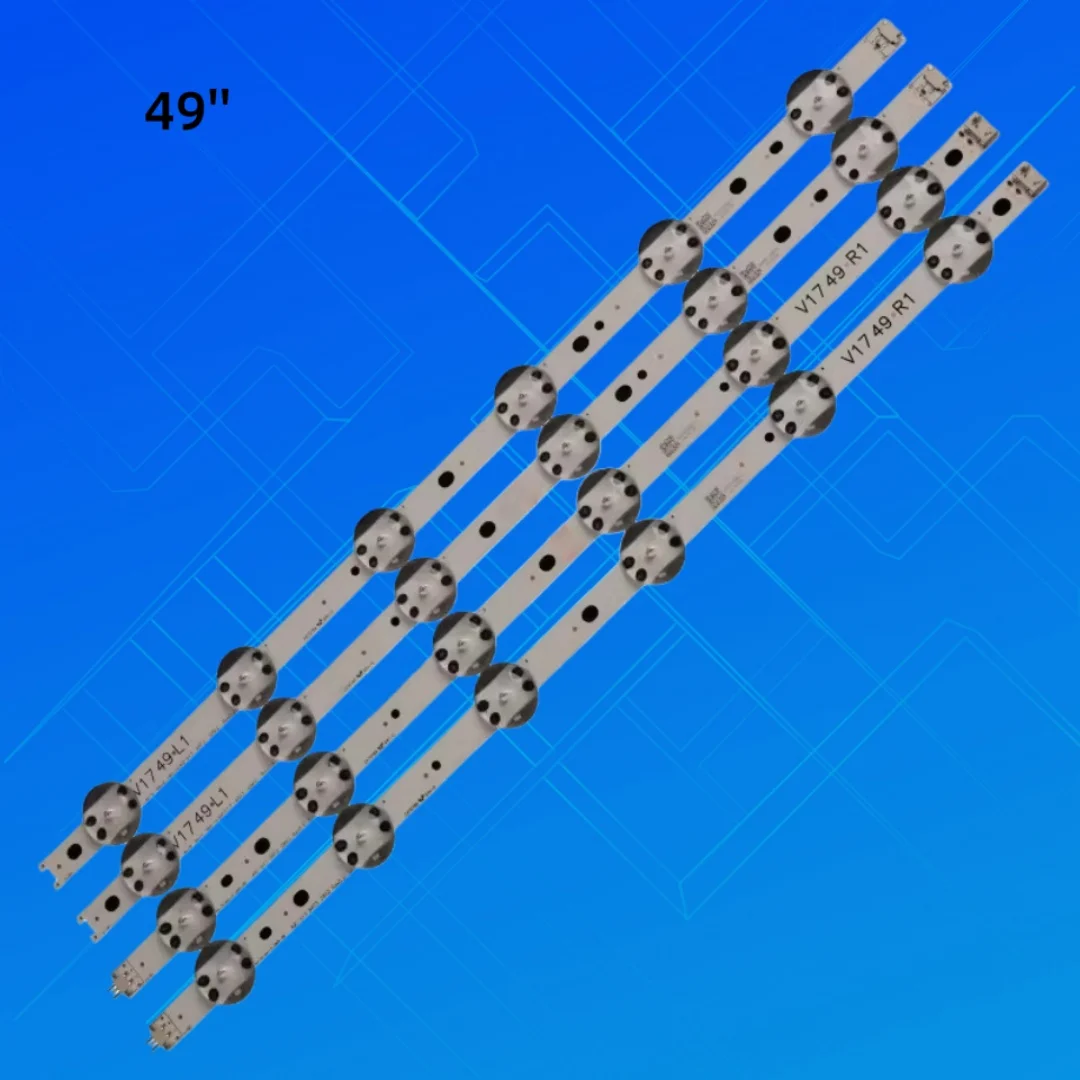 

Светодиодная лента 4 шт. для 49-дюймового телевизора 6916L-2862A 6916L-2863A V17 49 R1+L1 ART3 49UJ670V-ZD 49UJ655V 49UV340C 49UJ6585 LC490DGG(FK)(MD)