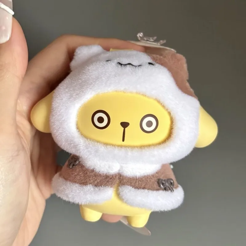Em estoque sanrio pequena capa série reunindo caixa cega brinquedo na moda kuromi kt reunido chaveiro rosto mudando caixa mistério presente da menina