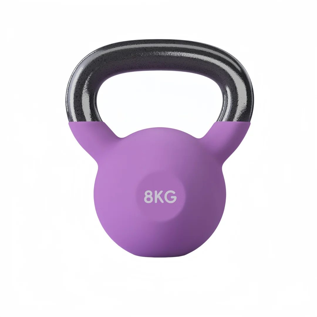 2026 Colorful Wholesale Custom Logo And Color PVC Kettle Bells For GYM Fitness Strength Trainingpromote Sales