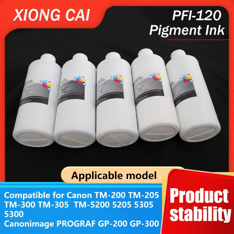 Пигментные чернила PFI120 500 мл для Canon PFI-120/PFI-320, пустой картридж TM-200/TM-205/TM-300/TM-305, набор для заправки принтера Пигментные чернила PFI120 500 мл для Canon PFI-120/PFI-320, пустой картридж TM-200/TM-205/TM-300/TM-305, набор для заправки принтера