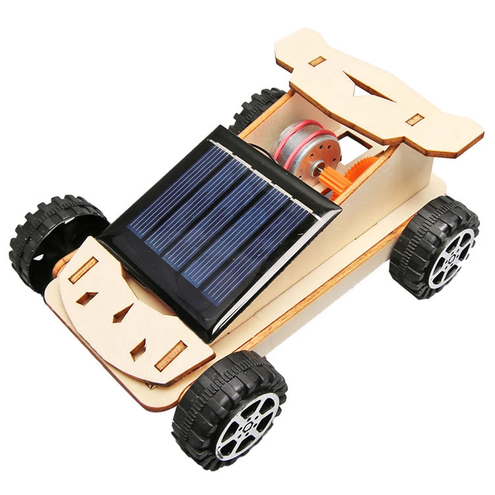 Creative Assemble Solar DIY Car Motor Robot Kit Inventions Motor Educational Electronic Kit Car Model Science Experiment for Kid