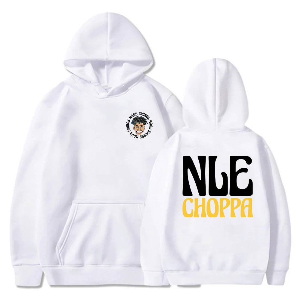 NLE Choppa Mood Swings Hoodie Fashion Long Sleeve Streetwear Men Women Hooded Sweatshirt 2023 Hip Hop Clothes