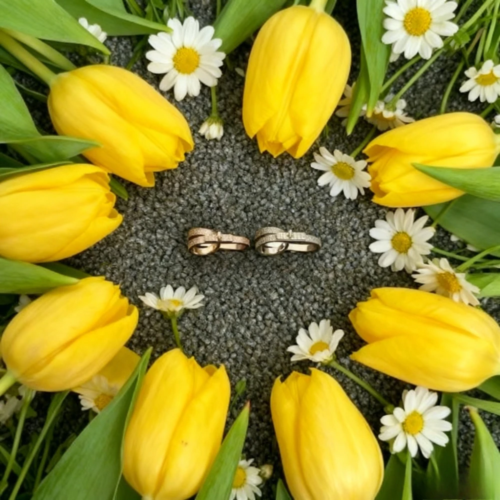 

2025 Trendy Jewelry 2025 Luxury High - quality Heavy - gold - plated Pig Nose Full - diamond Double Ring