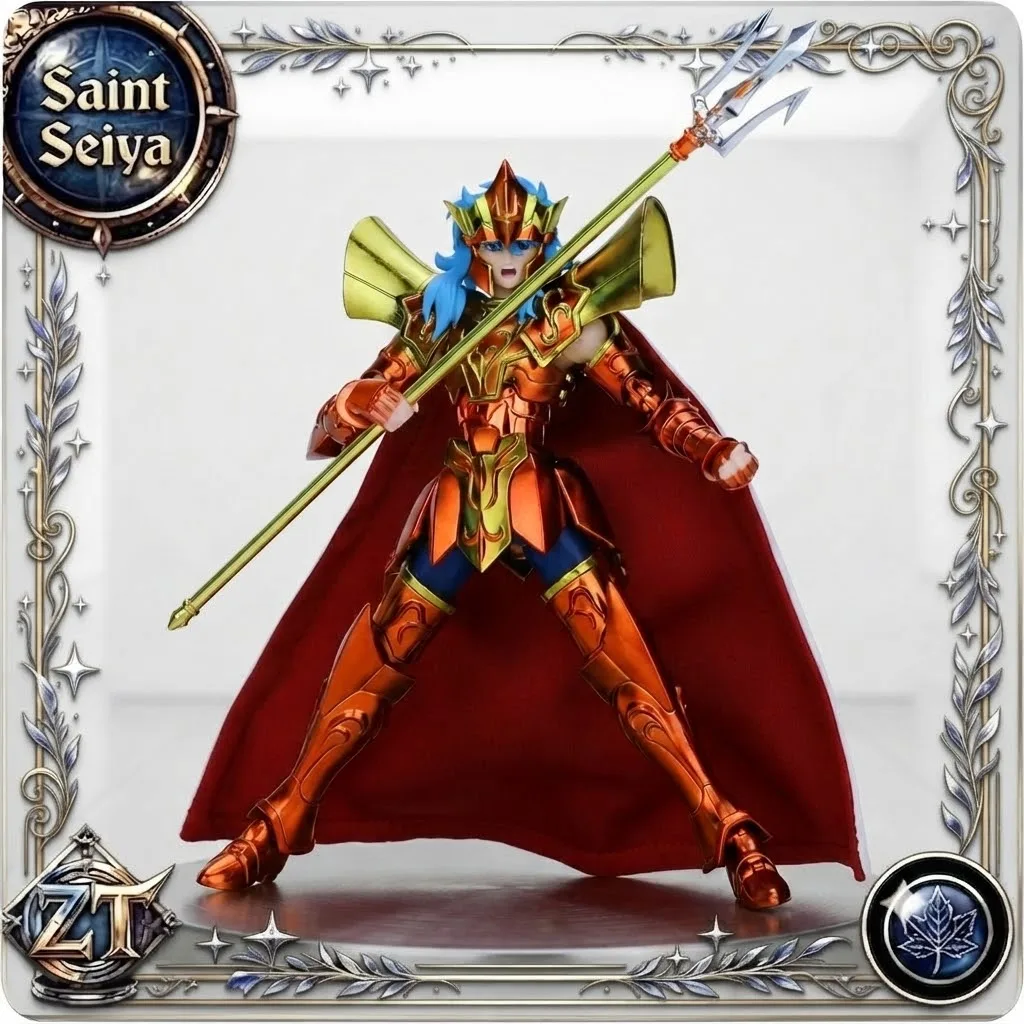 【Ready Stock】 Saint Seiya MST Sea God Poseidon Poseidon Chapter Myth Cloth EX Metal Armor Diecast Action Figure Collection