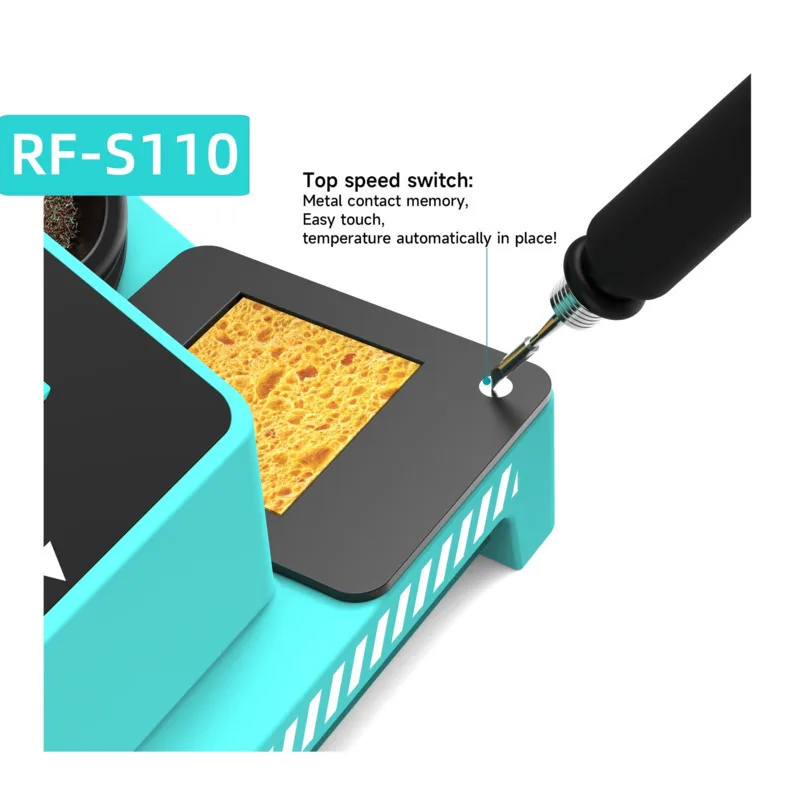 RF-S110 Fast Desoldering Hot Air Gun Soldering Station Digital Display Intelligent BGA Rework Station To PCB Chip Repair RF4