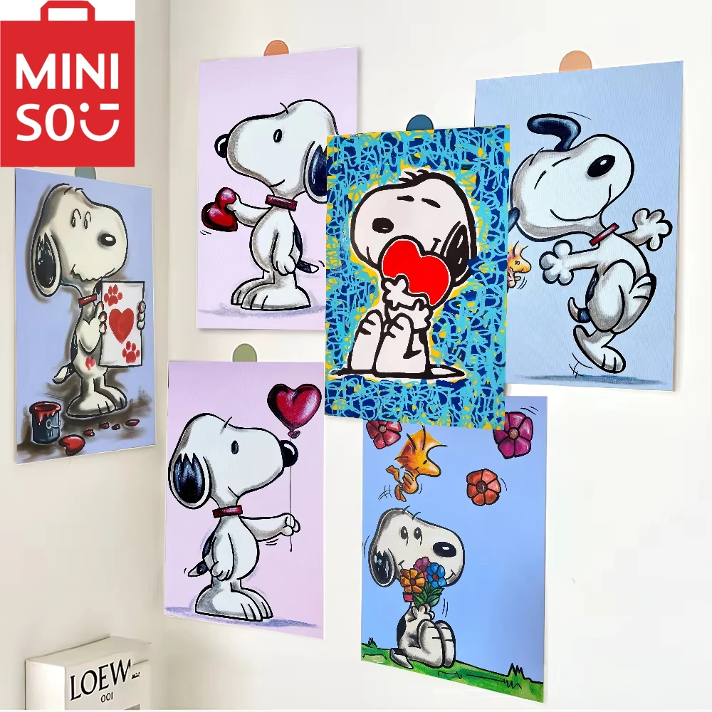 

MINISO Cartoon Cute Snoopy 5D DIY Square&Round Diamond Painting Set Mosaic Art Home Decoration Gift Frameless