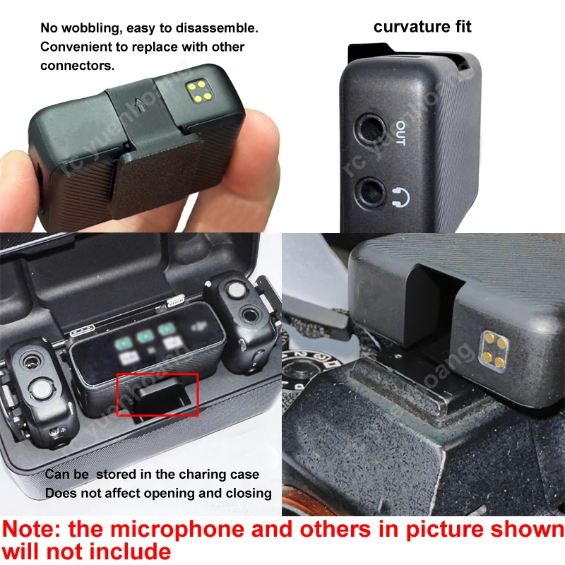 Carte adaptateur pour micro DJI 1ère génération, 1 pièce, Clip de chaussure chaude imprimé en 3D, Installation facile, retrait, accessoires de connexion de caméra à monter soi-même