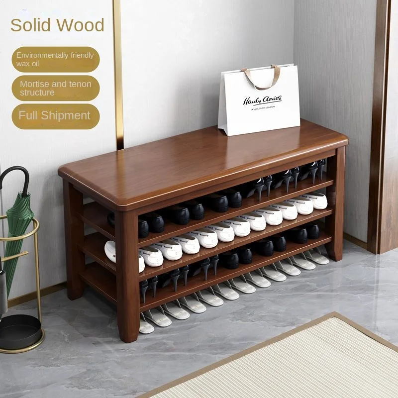 Nordic home furniture, all solid wooden shoes replacement, footstool, shoe rack, coaster organizer, shoe rack, living room