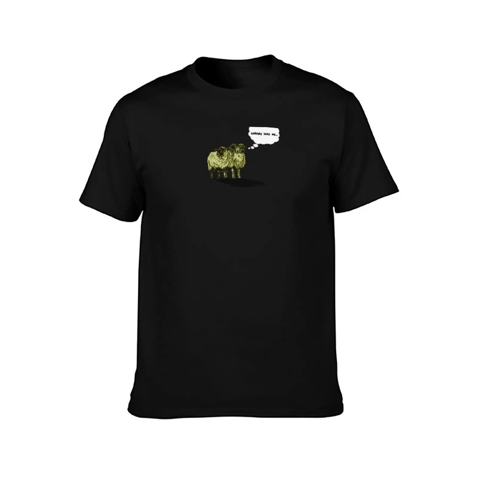 Nobody Loves Me T-Shirt, Summer Casual Cotton Tee, Oversized Streetwear Tops, Vintage Graphic Print, Loose Fit Short Sleeve