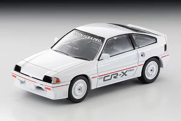 TAKARA TOMY  TLV LV-N302a Honda Honda CR-X PRO White alloy car model Collection decoration