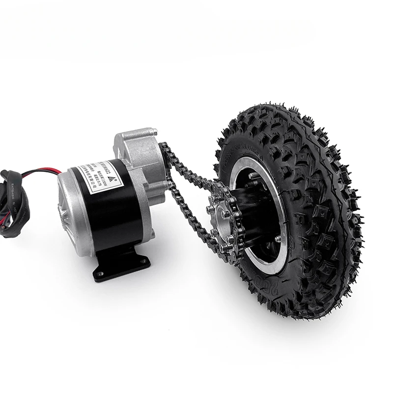 Kit de conversão de carrinho elétrico de acionamento duplo 350W fácil transportar 200kg roda de 8 polegadas