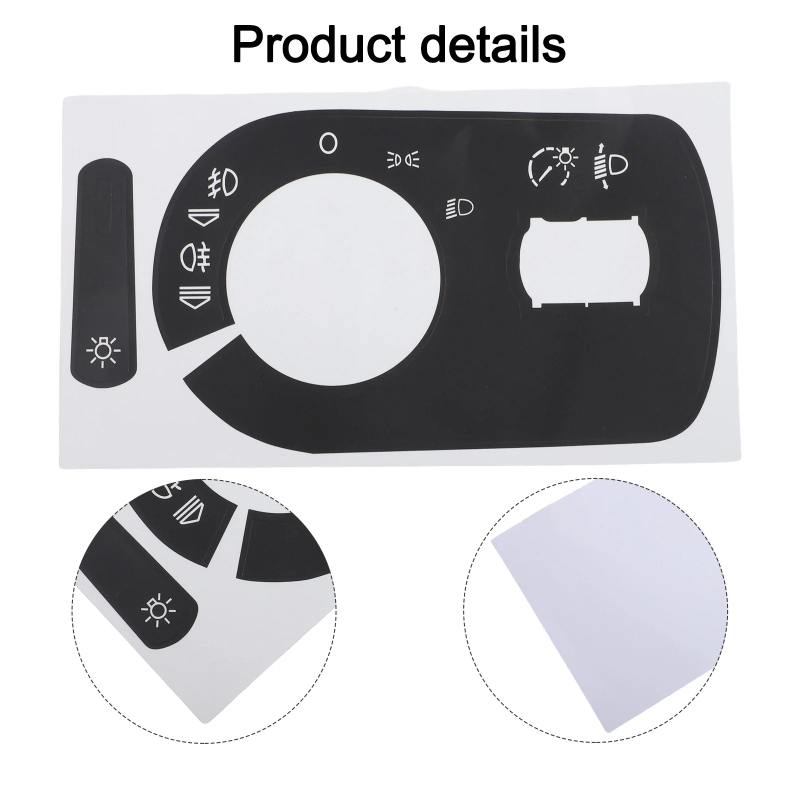 For Aaudi AA3 8P 2004-2008 \\\\Button \\\\Repair Decal Sticker For Car Headlight Switch Car Interior Accessories Car Styling