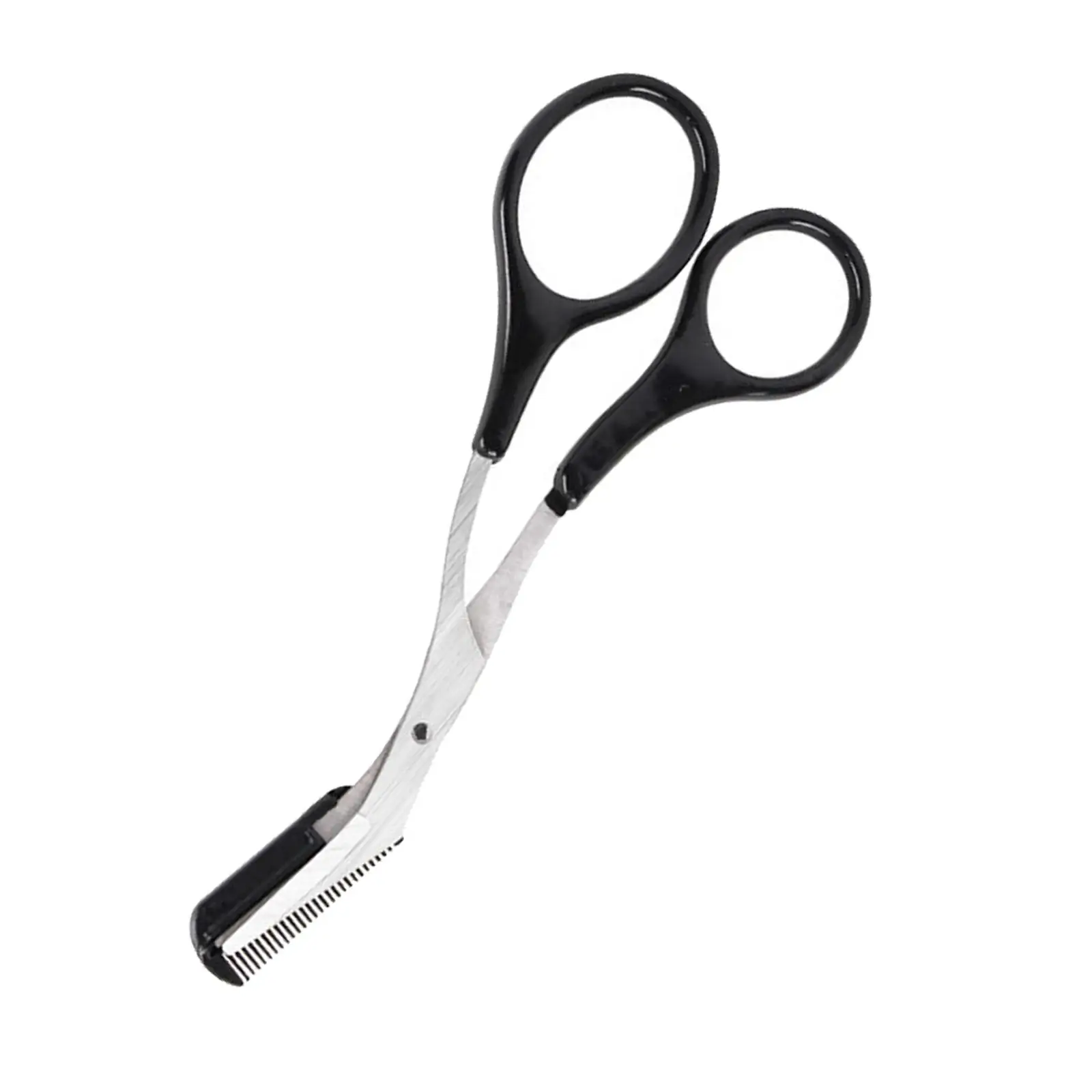 Eyebrow Cosmetic Grooming Scissors Set with Mini Comb Stainless Steel Accessory for Professional Brow Care