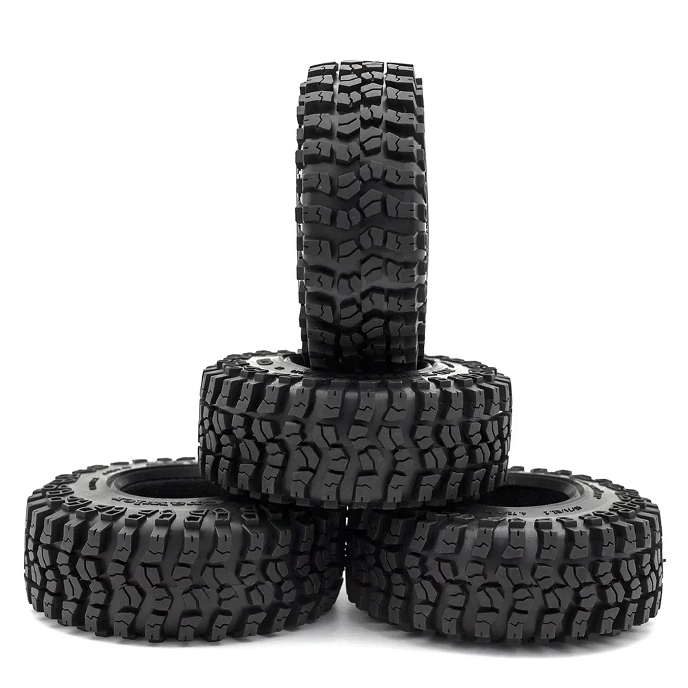 

4PCS 125MM 2.2Inch Rubber Wheel Tires Tyre For 1/10 RC Crawler Car Axial SCX10 90046 RR10 Wraith Trxs TRX4 TRX-6