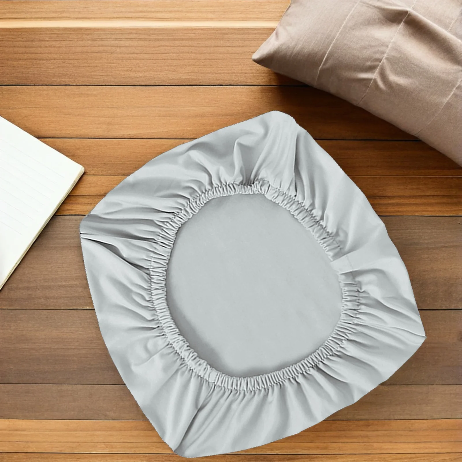 

Solid Color Light Grey Elastic Polyester Split Chair Cover Removable Seat Protector for Hotel Office Banquet Wedding Party