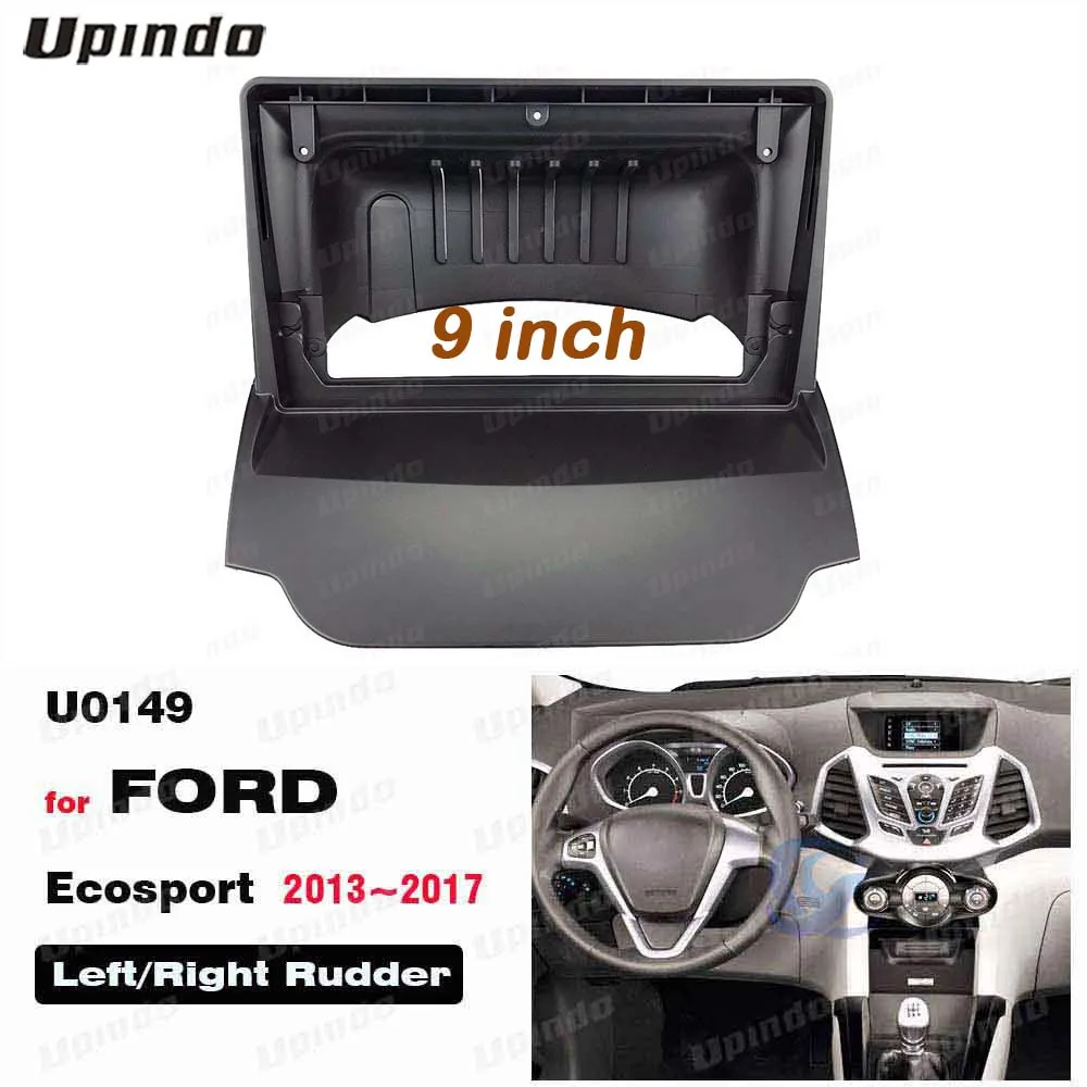 

2 Din 9 Inch Car Radio Installation DVD GPS Mp5 ABS PC Plastic Fascia Plane Frame for Ford Ecosport 2013-2017 Dash Kit