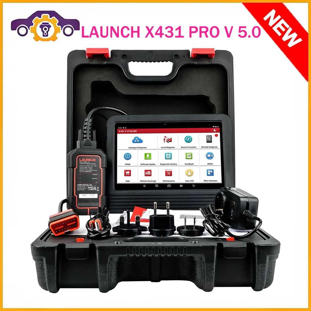 2024 New - LAUNCH X431 PRO V 5.0 Car Diagnostic Tools Auto OBD2 Scanner Full System ECU Coding Active Test Free Shipping