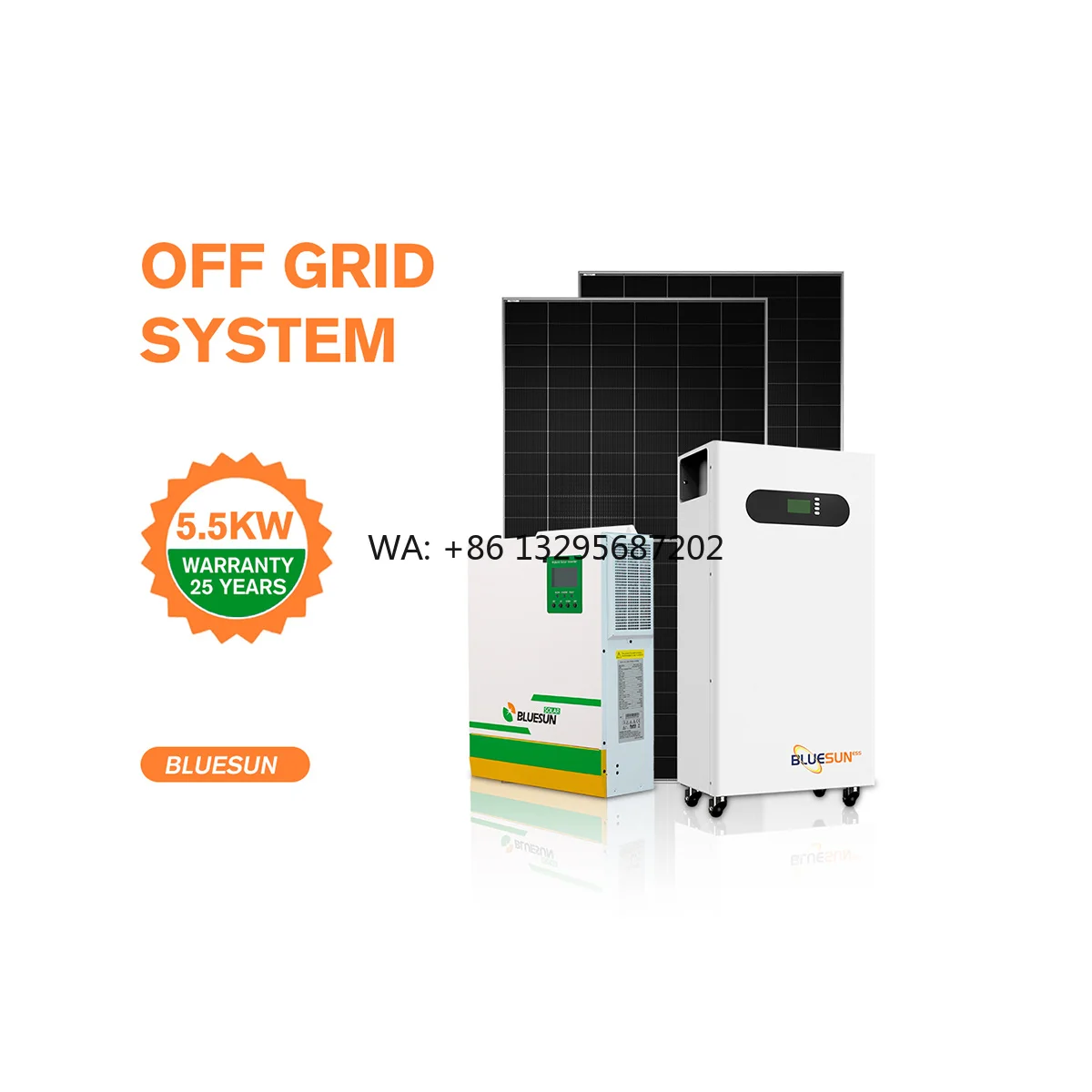 

High Efficiency Complete 5KW Off Grid Solar System Kit For Home Use With Lithium Battery And Solar Inverter