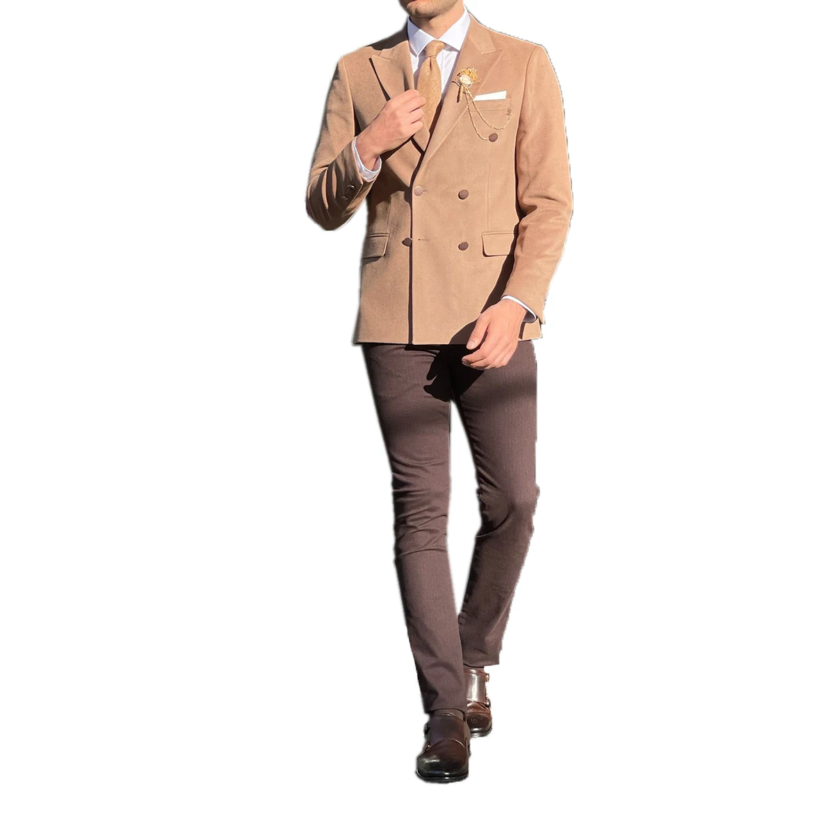 

Slim Fit Men's Suit 2 Pieces Blazer Pants Single Business Formal Work Wear Wedding Groom Plus Size Costume Homme