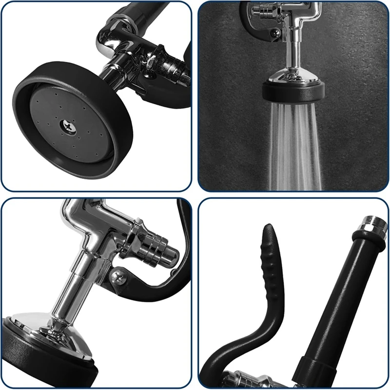 

Commercial Sink Sprayer Valve with 44" Pre Rinse Hose, Pre Rinse Sprayer with Flexible Stainless Steel Hose Assembly Retail