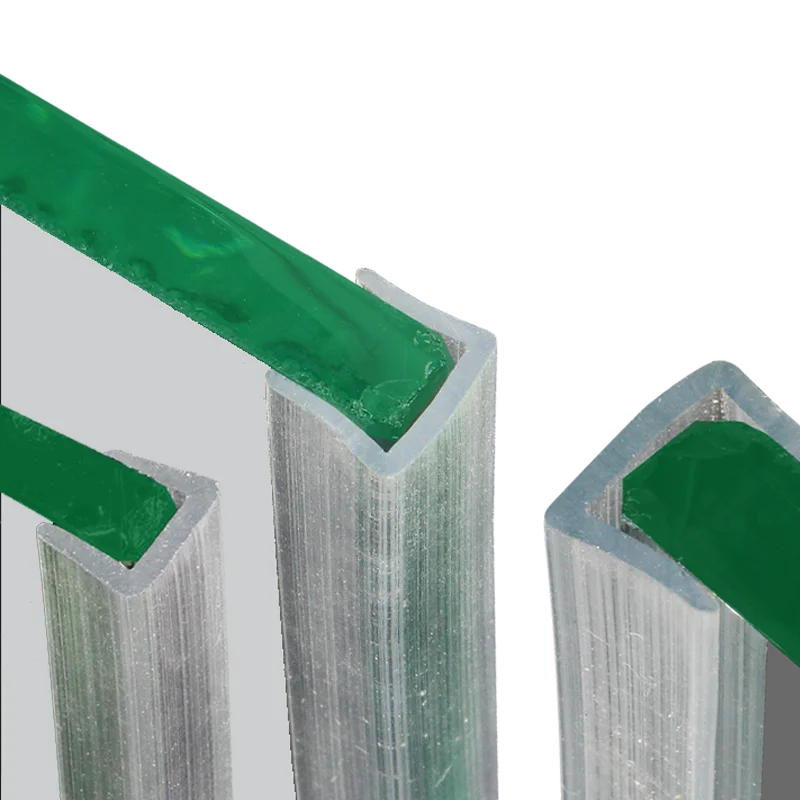 U Shape Seal Strip Silicone Shower Door Glass Sealing Strip Edge Trim Edge Guard Glass Table Edging Chair Sheet Anti-Collision