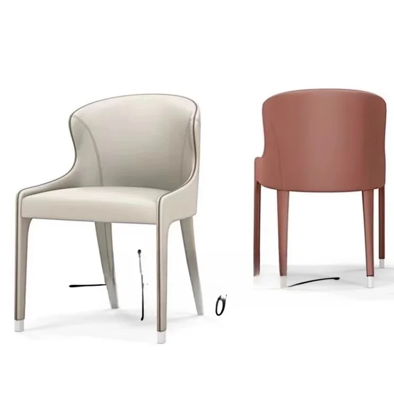 Nordic light luxury solid wood dining chair minimalist post-modern designer model room home backrest hotel cafe chair