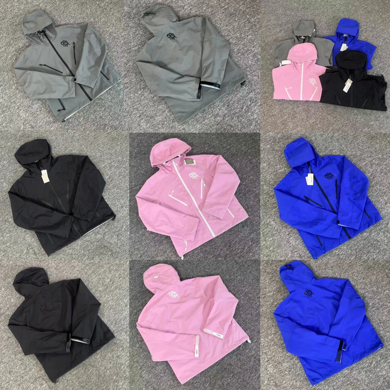 

Модная брендовая куртка Mertra, осенне-зимняя уличная одежда разных цветов, водорастворимая ветровка с градиентным логотипом, одежда