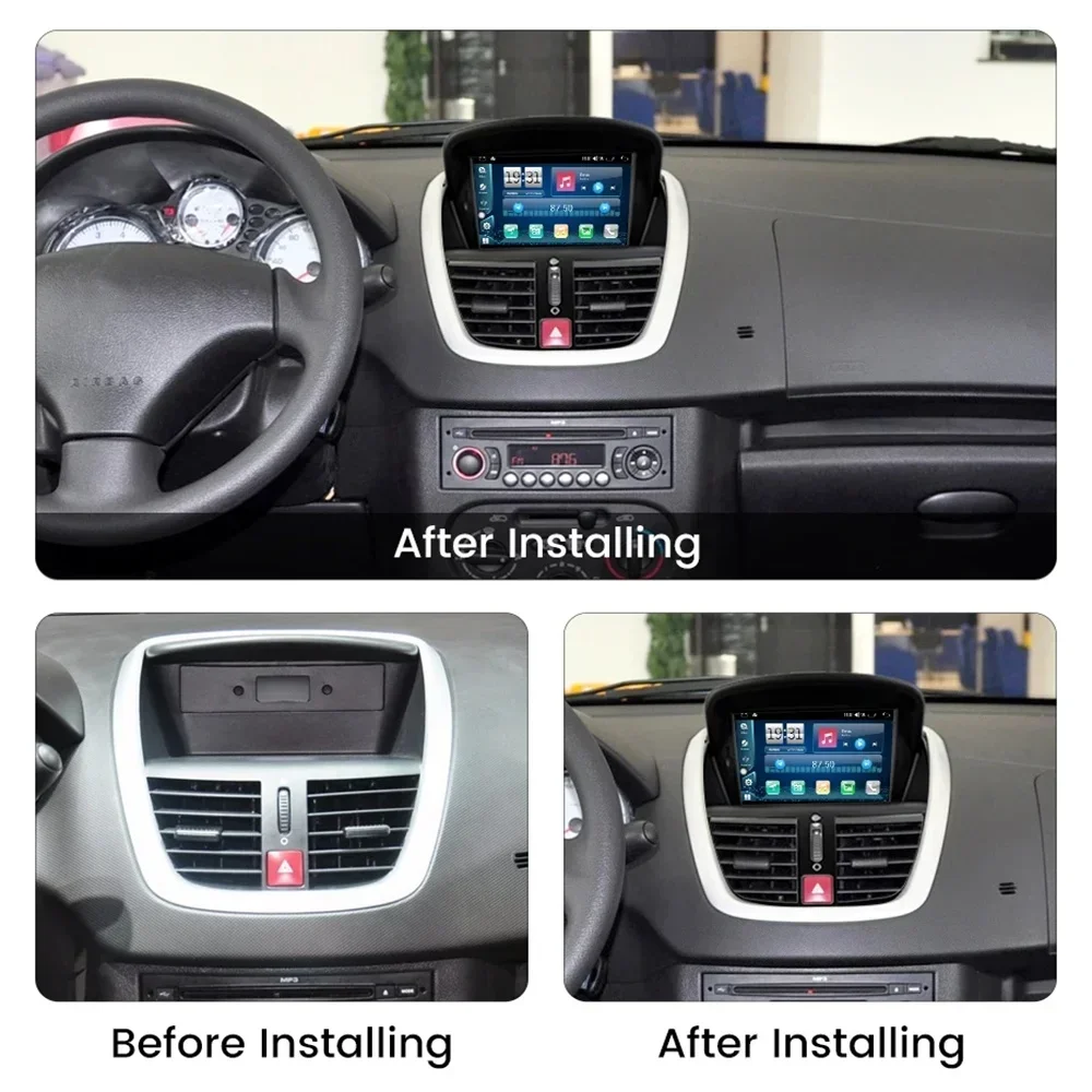 Android 13 Car Radio for Peugeot 207 2006-2015 Multimedia Player Wireless Carplay 7inch Head Unit Auto Stereo GPS Navigation