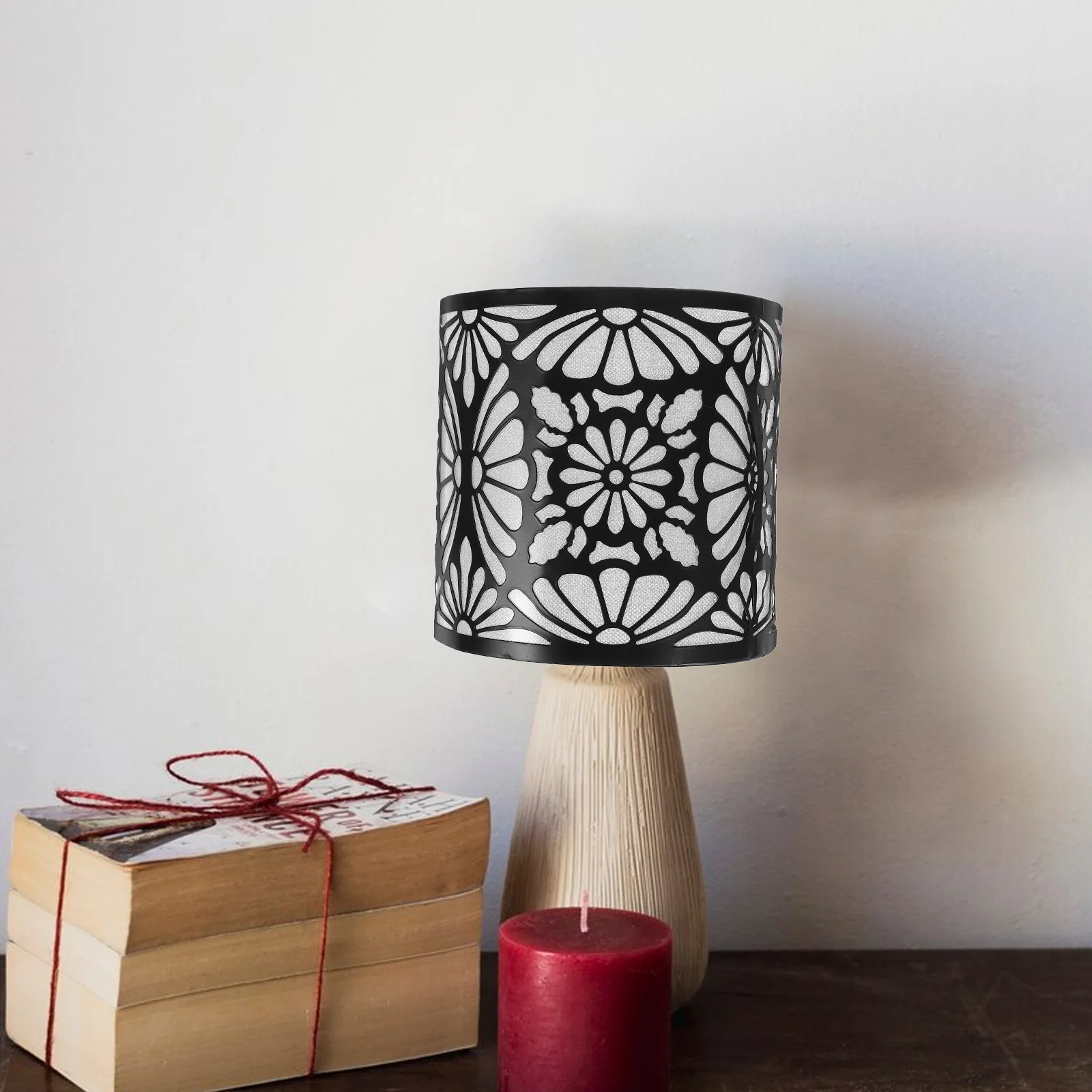 سلك الحديد الجوف خارج عاكس الضوء لتعليق مصباح السقف ضوء الظل استبدال أجزاء المصباح المعدني الصغير مطعم المنزل الأنيق #1