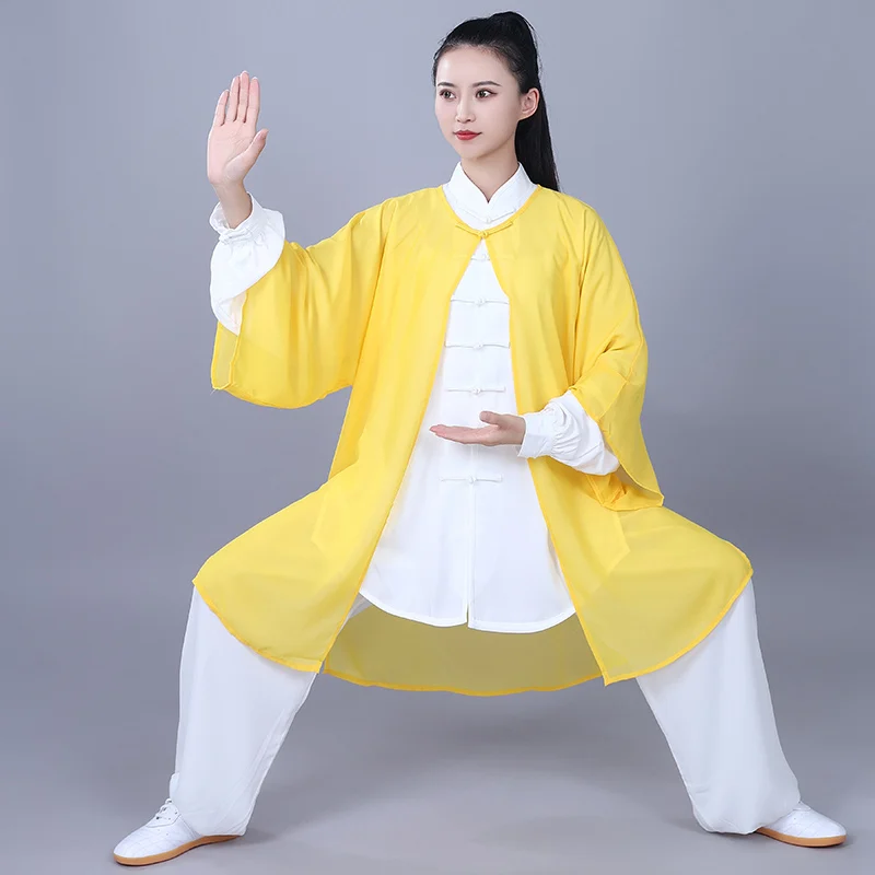 Chinese Traditional Tang Suit Kung Fu Clothes Martial Art Uniform Wudang Tai Chi Practice Wing Chun Suit Adult Taiji Performance