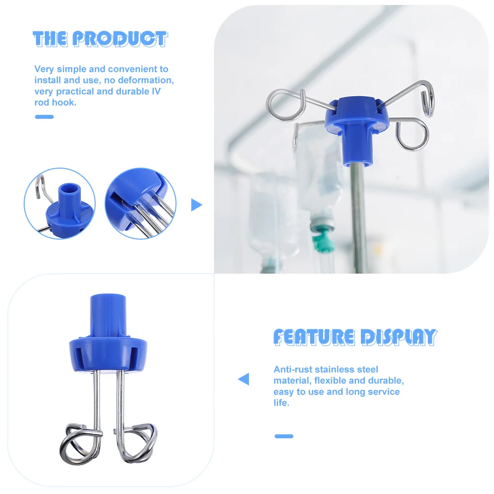 IV Pole Hook Infusion Bottle for Rack Stand Clinic Inverted Hanging Vertical Shoe Student