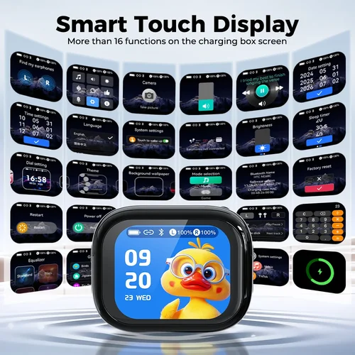 Imagen 2 del producto Nuevo 2026 HTC NE68 Bluetooth 6,0 auriculares inalámbricos AI traducción auriculares batería de larga duración actualización aplicación de traductor gratuito