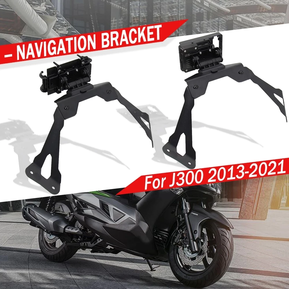 

NEW For Kawasaki J300 J 300 Accessories Motorcycle GPS Phone Stand Bracket Holder Navigation Plate black 2013-2021 2020 2019