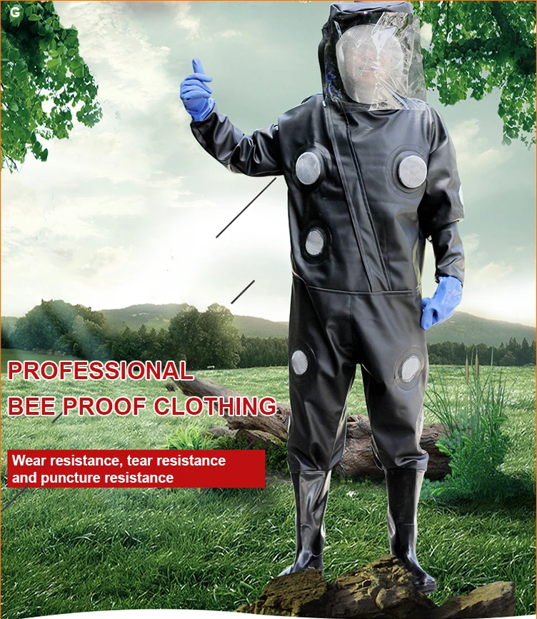 Outdoor safety clothing, beekeeping clothing with repellent properties, suitable for bees and wasps in outdoor activities