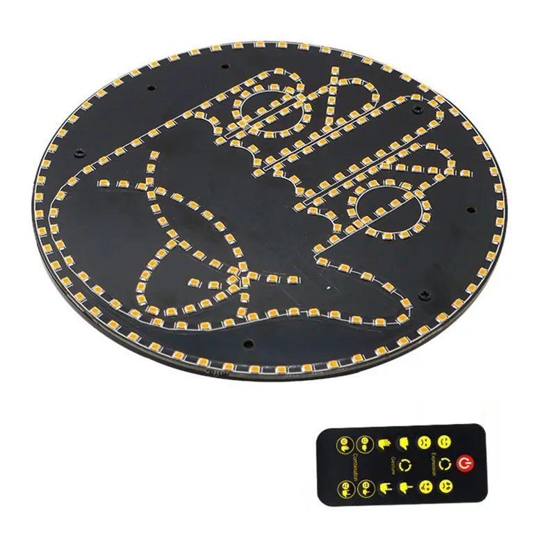 AB59-Road Mate Hand, 4 Emojis и 4 жести, мерцающий автомобильный ручной фонарь с пультом дистанционного управления, забавный светодиодный знак Road Rage для автомобиля