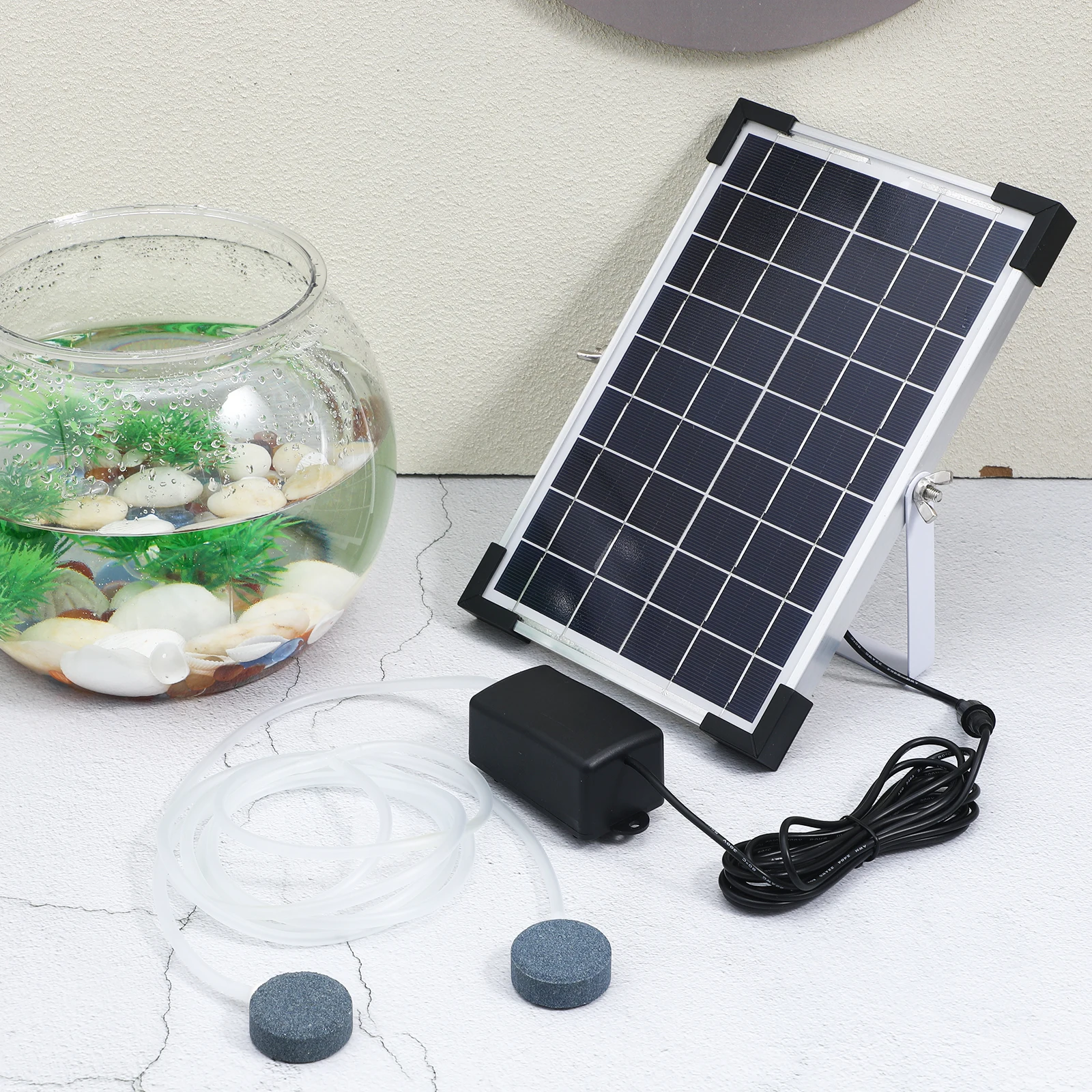 

Solar Oxygen Pump 10V5W Fish Tank Aerator Pond Aerators Outdoor Solar Pump Aquarium Accessories Efficient Work
