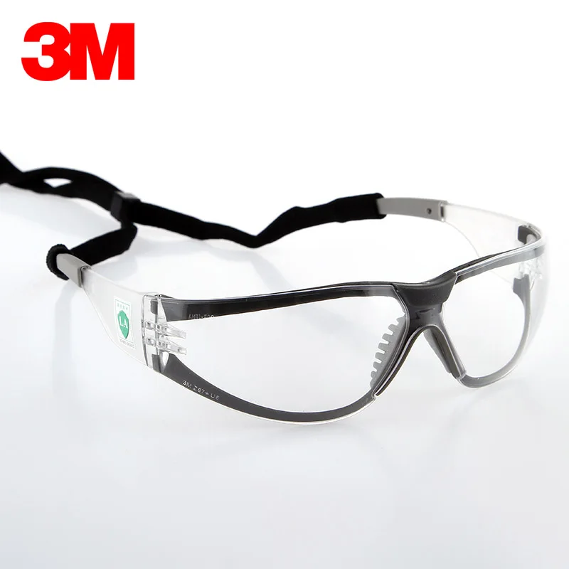 3M 11394 Goggles Anti-UV Impact Resistant Men  Riding Glasses Anti-Fog Anti-Sand Goggles Laboratory Protective Glasses