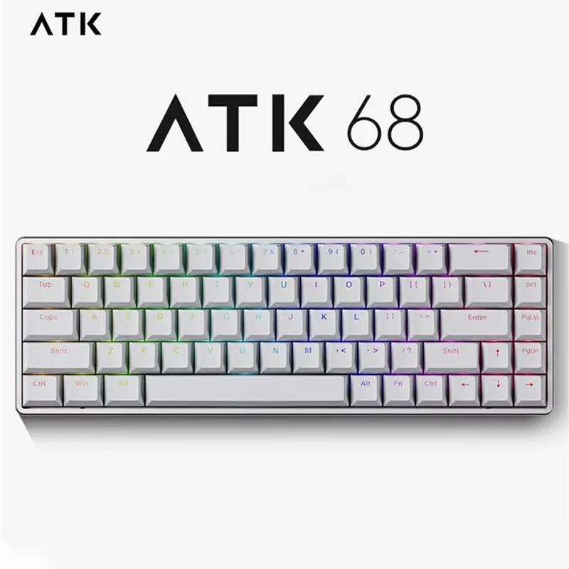 

ATK68 Gamer Keyboard Mechanical Keyboards Single-Mode Wired Keyboard Rapid Trigger Hot Swap Smart Speed X Rgb Backlit Low Delay