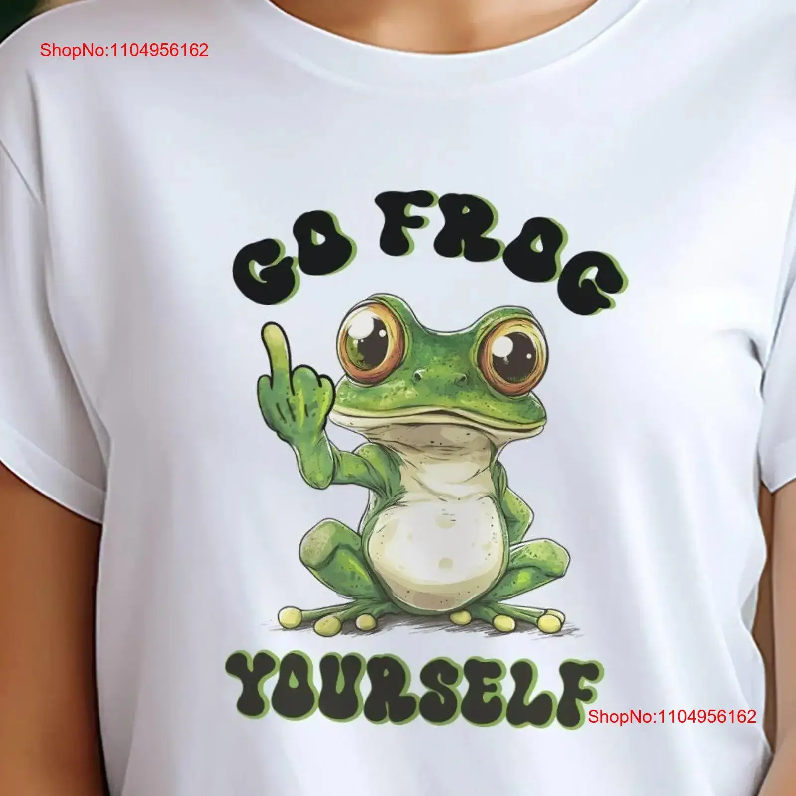

Футболка Go Frog Yourself, забавная, саркастическая, с достопримечательном, идеально подходящая для влюбленных и их, Who Enjoy Edgy Humor, винтажная стираная футболка