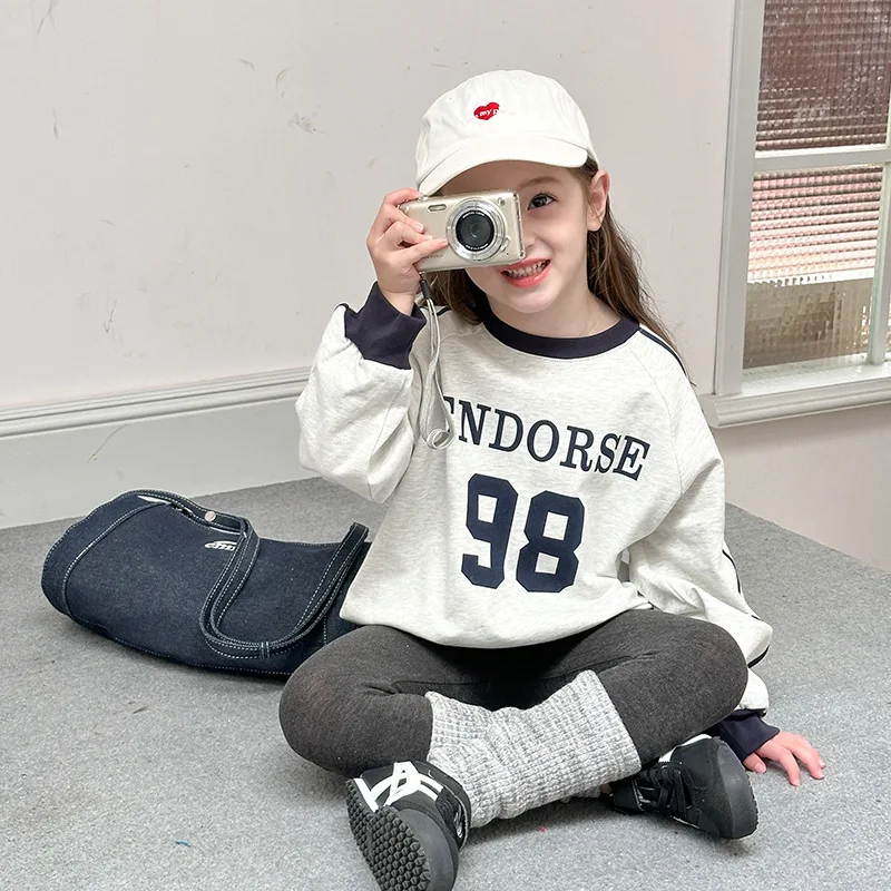 

Детская одежда Толстовки для мальчиков и девочек Повседневный спортивный стиль Цветные блоки с длинными рукавами Универсальные пуловеры с базовым слоем