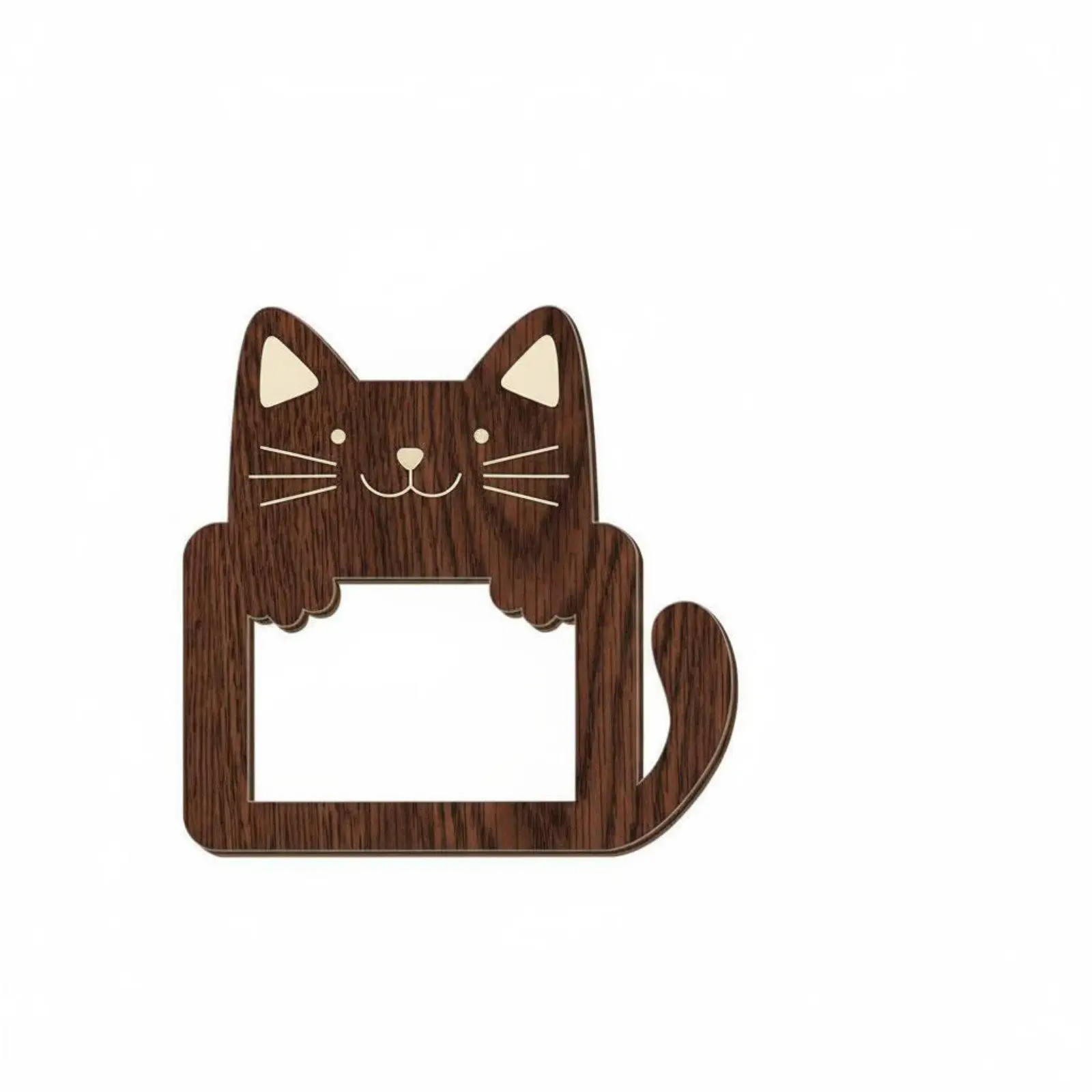 Cat Bear Wood Picture Frame Creative Kids Tabletop Photo Holder Wall Decoration Frame for Family Photos