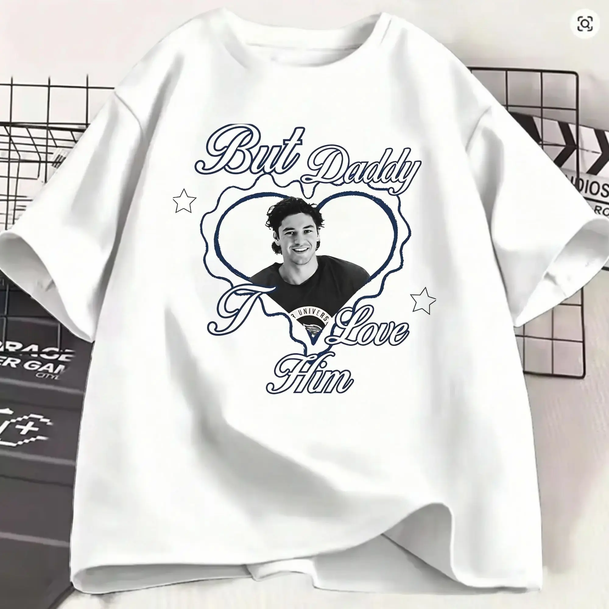 Garrett Graham T-Shirt Beach But Daddy I Love Him Hipster T-Shirts Man Cotton O Neck Oversized Short-Sleeve Streetwear Tshirt