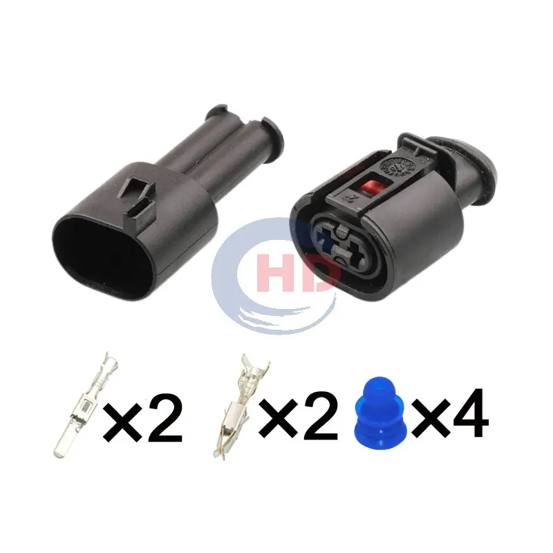 1-20 sets 2pin Automotive Starter ABS Pump Front Wheel Sensor Wire Connector Socket 357973332 357973202