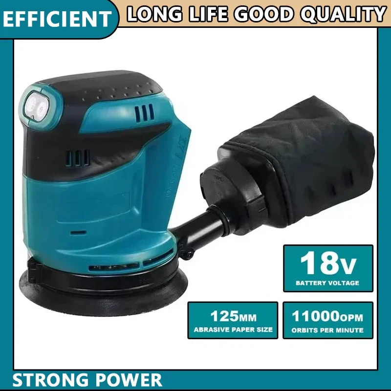 

Бесщеточная аккумуляторная эксцентриковая шлифовальная машина Makita DBO180Z 18В для обработки дерева, шлифовки и полировки (без АКБ и ЗУ)