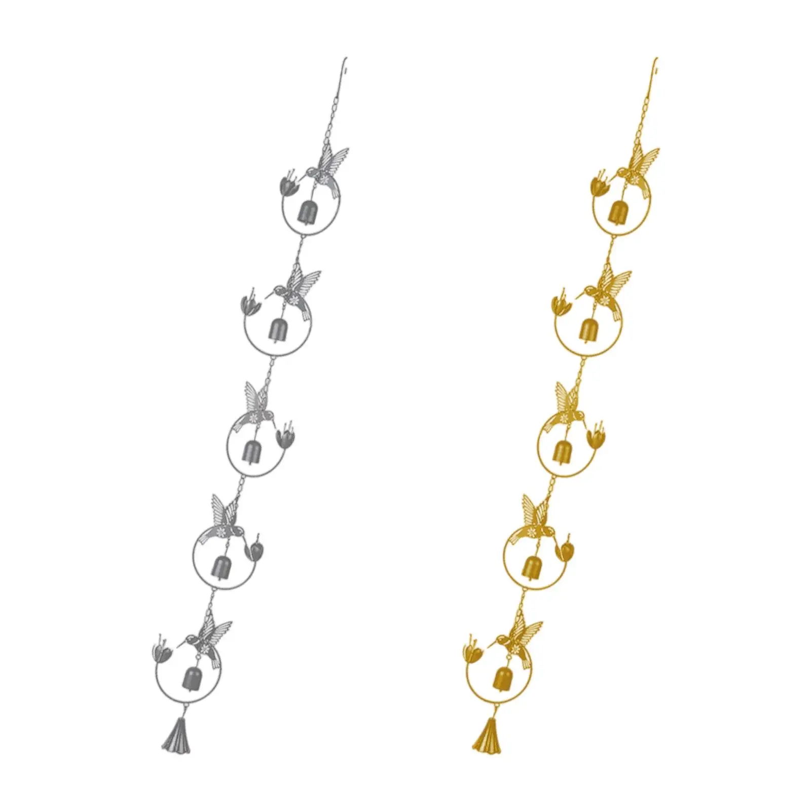 

Bird Rain Chain 4.2 ft Metal Decorative Wind Chime Windchime Wind Bell for Outdoor Yard Courtyard Downspout Home Decoration