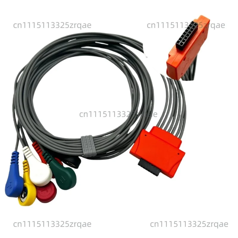 Holter ECG Lead Wires Cable for Cardioline Walk400h 5/7/10 Leads Snap Type IEC Standard