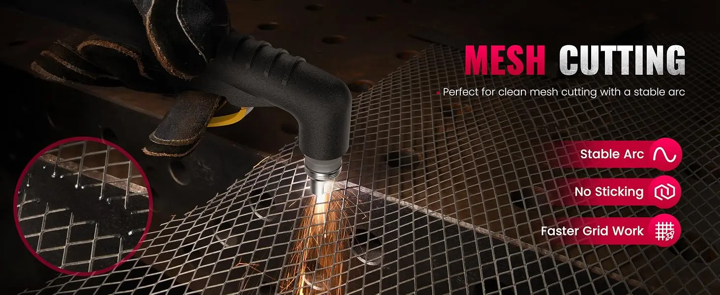 CNC Plasma Cutter Non-HF Pilot Arc Bestarc 50A BTC500XP 11GEN Blow Back Technology 16mm Clean Cutting with Digital Screen